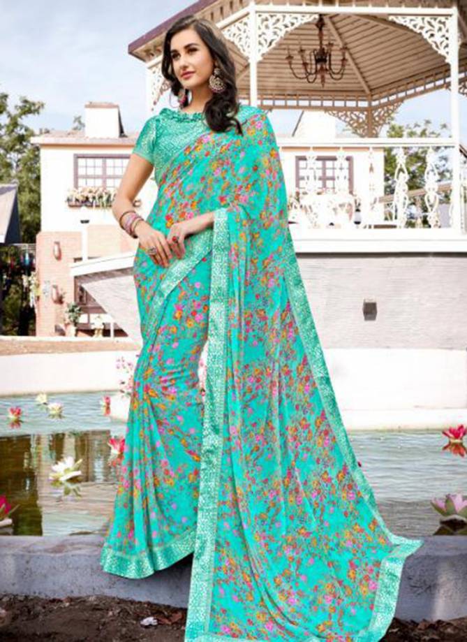 Florence Weightless Designer Casual Wear Lace Bordered Sarees Collection 21101-21110